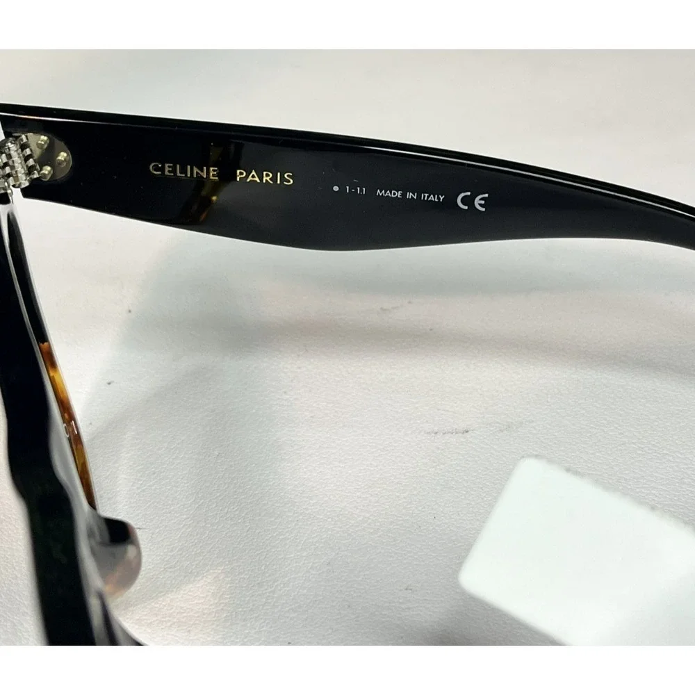 CELIINE CL4004IN 05K Women Black Square Polarized Sunglasses 50-22-150